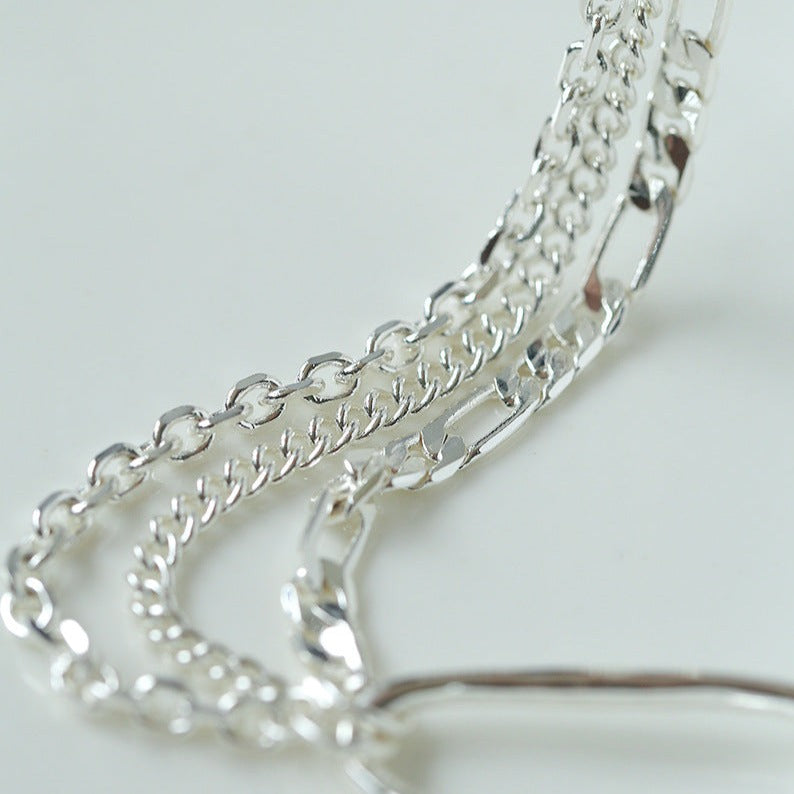 Black Agate Splicing Multi-layer Chain Necklace | necklaces | 8new, _badge_new, black onyx, colorful, Natural stone, necklace | SHOPQAQ