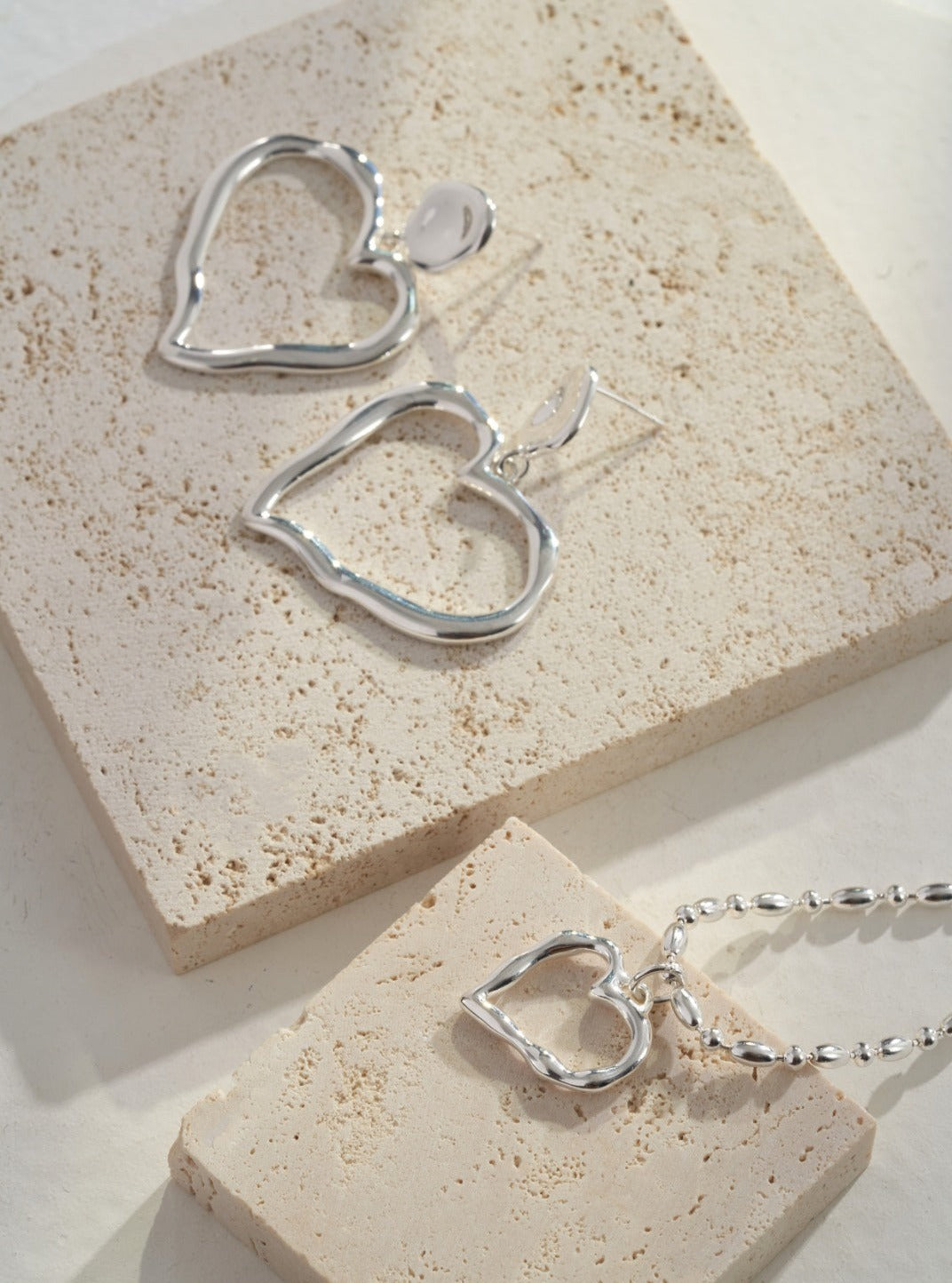 Irregular Heart Pendant Necklace: Artistic Asymmetry necklaces from SHOPQAQ