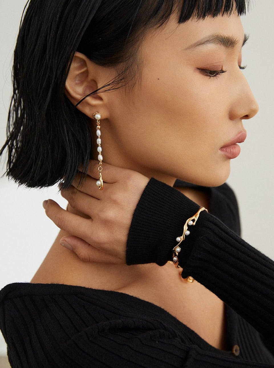 Enchanting Cloud and Moon: S925 Silver Natural Pearl Bracelet | Bracelets | 925Bracelet, _badge_S925, Bracelet, pearl bracelet, s925, simsmore | SHOPQAQ