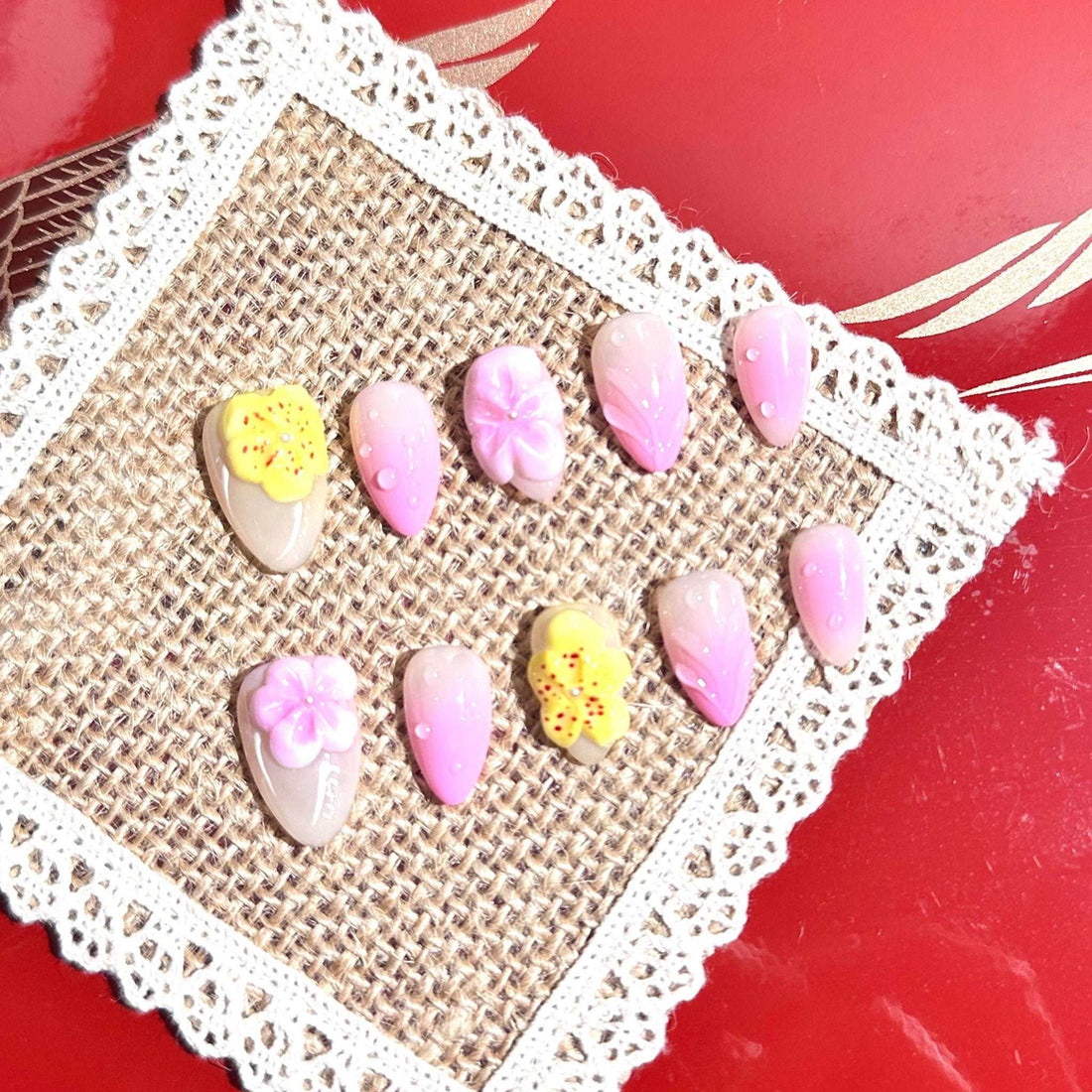 Is 2025 Spring Bloom Pink Blush Gradient 3D Hand-Carved Floral Press-On Nails Worth 39.95? Here's the Truth