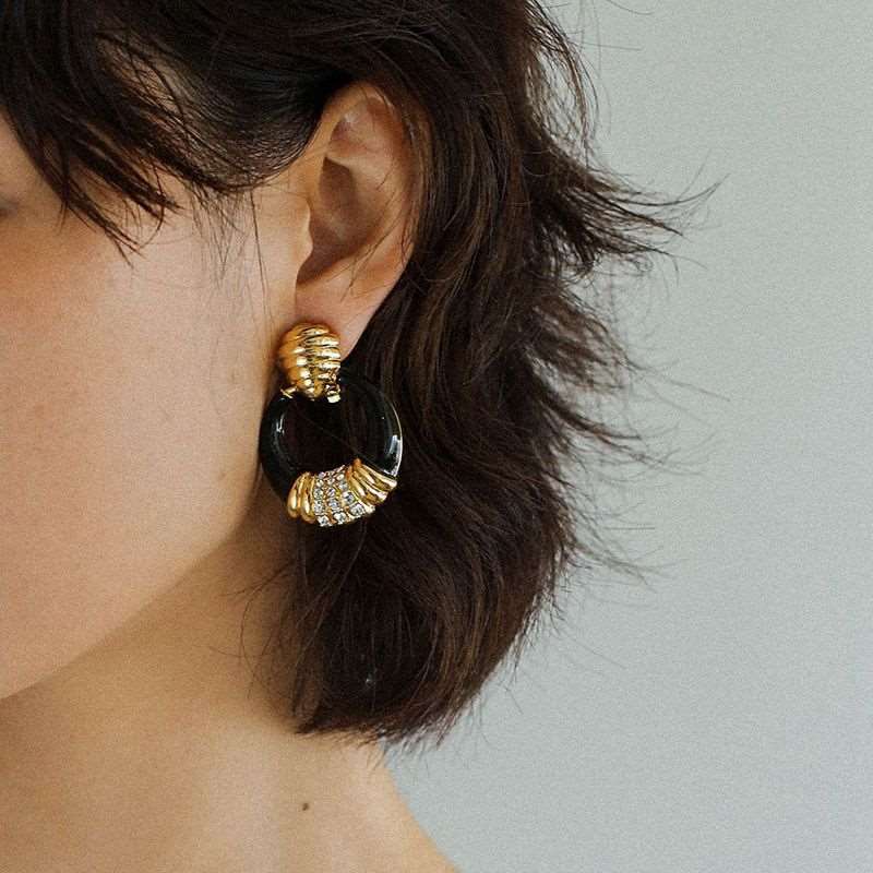 My Experience Wearing Antique Enamel Glazed Ring Earrings for 7 Days