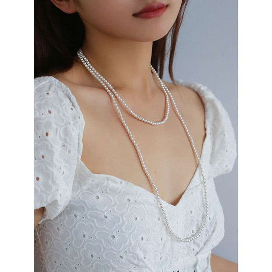 My Experience Wearing 4mm Round Swarovskii Pearl Long Necklace for 7 Days