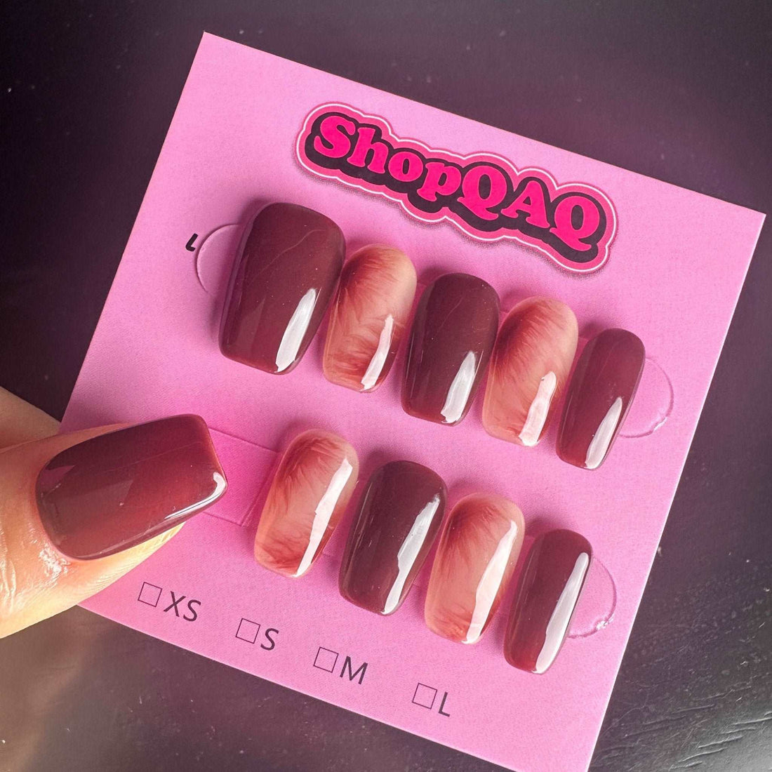 Stop Going to the Salon: Try Autumn Amber Ombre Press-On Nails - Handcrafted Coffee & Milk Tea Color Gel Nail Art Instead