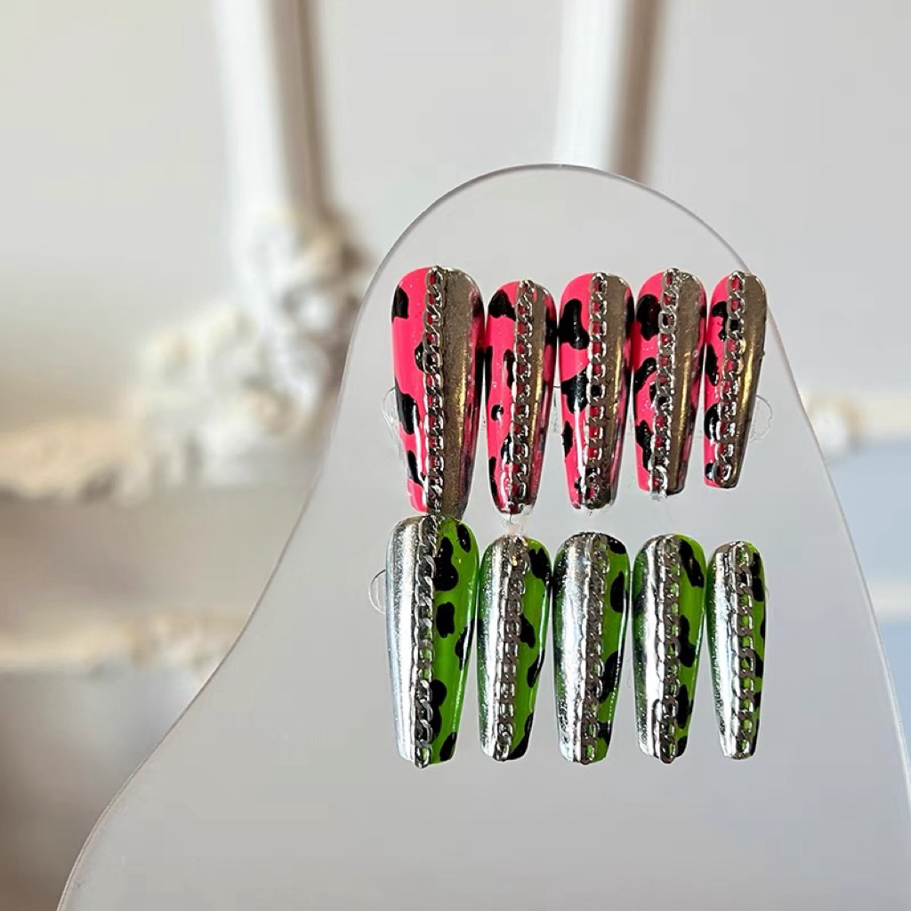 [spotted chainlink] | Buy False Nails from SHOPQAQ L