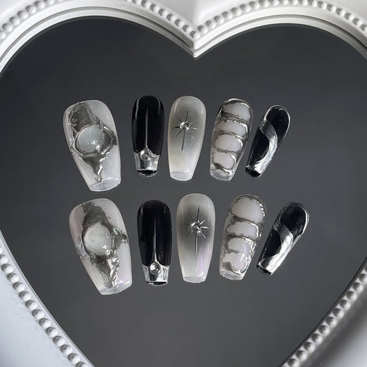 Instagram-inspired Design | False Nails | DIY nails, easy to apply nails, elegant nails, fake nails, False Nails, fashion nails, Handmade fake nails, Handmade False Nails, handmadefalsenails, High-Grade False Nails, luxury false nails, nails, Party nails., press on nails, special occasion nails, Unique False Nails | SHOPQAQ