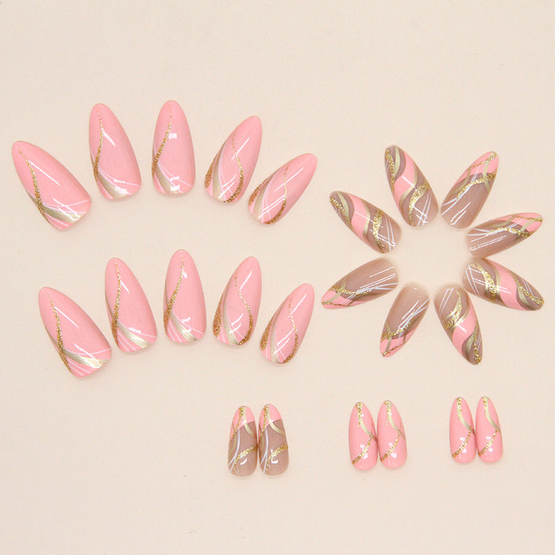 24pcs Barbie Pink French Tip | False Nails | SHOPQAQ