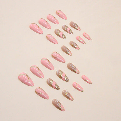 24pcs Barbie Pink French Tip | False Nails | SHOPQAQ
