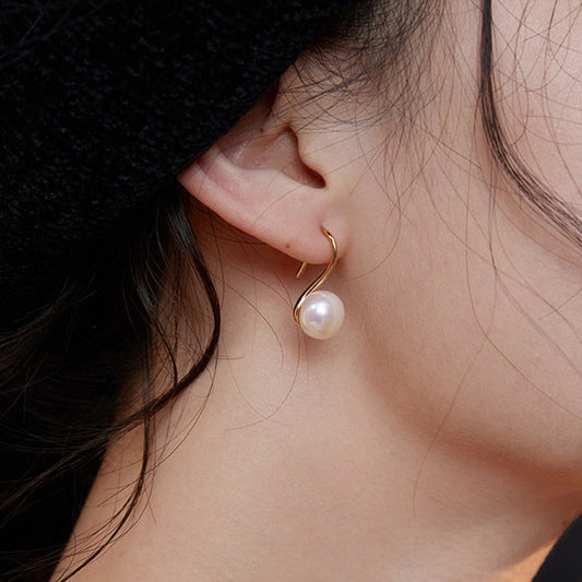 925 Silver Natural Pearl Earrings | earrings | 925earrings, _badge_S925, eardrop, earrings, natural pearl, Pearl, Pearl Earrings, s925, simsmore | SHOPQAQ